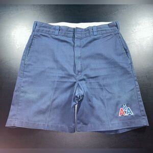 VTG 70s-80s American Airlines Dickies Shorts Size 34 Workwear Embroidered AA